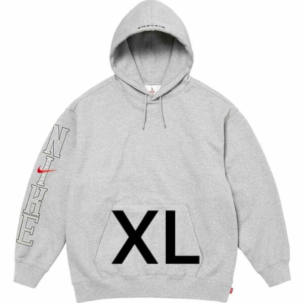 Supreme x Nike Hooded Sweatshirt Heather Grey