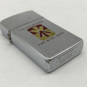 1円～ ZIPPO ジッポ― 11th ADA BRIGADE FORT BLISS TEXAS オイルライター ヴィンテージ シルバー 喫煙具 火花確認済みの画像7