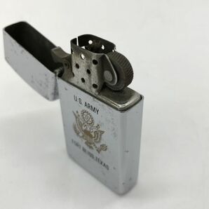 1円～ ZIPPO ジッポ― U.S.ARMY FORT BLISS TEXAS オイルライター ヴィンテージ シルバー 喫煙具 火花確認済みの画像3