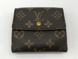 1円～ LOUIS VUITTON ルイヴィトン M61652 モノグラム ポルトモネ ビエ カルトクレディ 三つ折り財布 ブラウン レディース