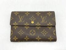 1円～ LOUIS VUITTON ルイヴィトン M61202 三つ折り財布 モノグラム ポルトトレゾール エテュイ パピエ ブラウン レディース_画像1