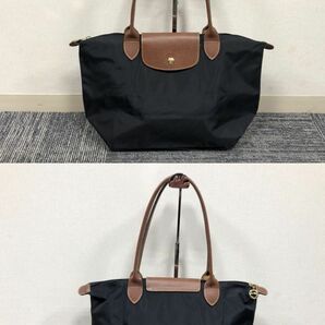 1円～ LONGCHAMP ロンシャン トートバッグ ハンドバッグ ミニバッグ 折りたたみ エコバッグ ナイロン×レザー×3個セットの画像5