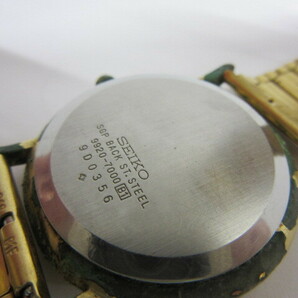 ブランド祭 時計祭 おまとめ2点 セイコー SEIKO 9920-7000 シーマ CYMA クオーツ 不動品 ジャンク扱い メンズ腕時計の画像4