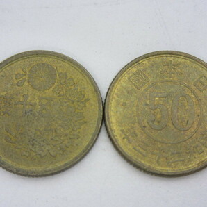 古銭祭 日本古銭 おまとめ 小型50銭黄銅貨 約6.7kg 50銭 無選別 旧硬貨 古銭の画像2