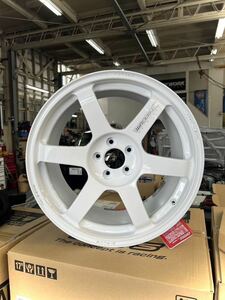 RAYS TE37 SAGA S-plus 17×9J +45 100/5H 86 BRZ GR86 即納 特注カラー 特注サイズ ダッシュホワイト 4本セット