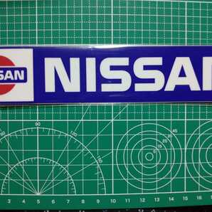 日産ステッカー 1983 NISSAN ロゴ・ワードマーク ステッカー NISSAN 愛車 エンブレム ロゴ グッズ 01の画像1