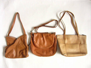 [..] leather bag /3 point set / shoulder bag & tote bag /[ America buying attaching ]D128-61-1078