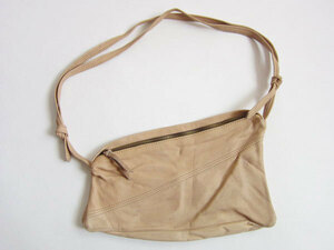 jwmderr/ original leather / leather / shoulder bag / beige group /sakoshu/D95-61-0009W