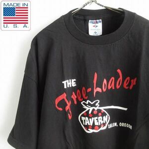 新品 90's USA製 パブ 企業物 半袖Tシャツ 黒 XL ブラック アドバタイジング アメリカ製 未使用品 デッドストック d143-01-0073ZVW