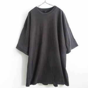 Hanes ヘインズ BEEFY 無地 コットン 半袖Tシャツ 黒 4XL ブラック 丸胴 クルーネック 大きいサイズ ビッグサイズ d143-01-0186W