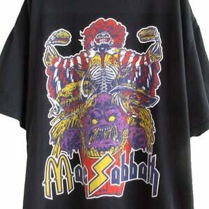 新品 Mac Sabbath ロック 半袖 Tシャツ 黒 XL ブラック マック・サバス バンド デッドストック 未使用品 D148-01-0014ZV
