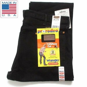 新品 90s USA製 Wrangler ラングラー 13MWZWK ブラック ジーンズ W38 シャドウキャニオン アメリカ製 デッドストック D149-21-0006ZV