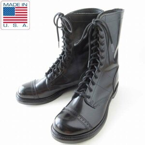  new goods USA made the US armed forces CORCORANko-ko Ran 12 hole Jump boots black 28.5cm America made dead stock airsoft black D149-32-0017ZV