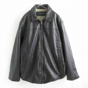 DOCKERS ドッカーズ 柔らか レザー ジャケット 黒 L リーバイス ブラック 革ジャン ビンテージ D149-18-0062ZVW