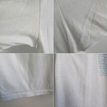 90's USA製 Stedman 学生団体プリント 半袖Tシャツ 白 L 袖シングルステッチ コットンポリ 丸胴 ビンテージ d143-01-0239_画像6