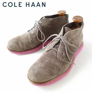 コールハーン ルナグランド チャッカブーツ グレー系 25cm COLE HAAN スエード ルナロン メンズ 靴 d118-32-0197