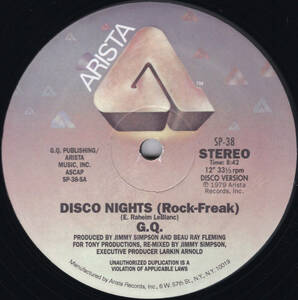 ほぼ新品 定番ダンクラ～LOFT ★Disco Nights／Standing Ovation｜G.Q★ David Mancuso, Jimmy Simpson, House Legend, SP38