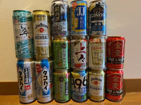 缶チューハイ、缶ビール　15本