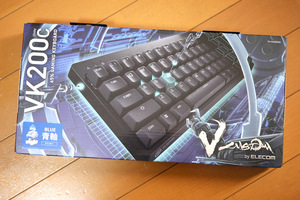 エレコム V custom VK200C ゲーミングキーボード TK-VK200CBK 青軸