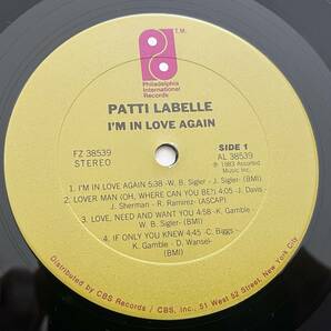 【US盤/Vinyl/12''/Philadelphia International Records/FZ38539/83年盤/withハイプステッカー,Shrink残】Patti LaBelle/I'm In Love Againの画像5