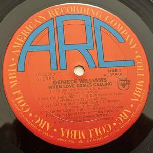【輸入盤/Vinyl/12''/ARC/JC 35568/79年盤/with Inner,Shrink残】Deniece Williams / When Love Comes Calling ........... //Soul,Disco//の画像5