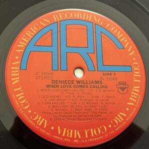 【輸入盤/Vinyl/12''/ARC/JC 35568/79年盤/with Inner,Shrink残】Deniece Williams / When Love Comes Calling ........... //Soul,Disco//の画像6