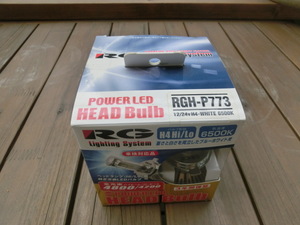 レーシングギア POWER LED HEAD Bulb プレミアムモデル 6500K Hi:4800lm/Lo:4200lm H4切替 RGH-P773