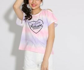 新品　PINK-latte　タイダイ Ｔシャツ　ベビーピンク(071)　02(M165cm)　定価2530円