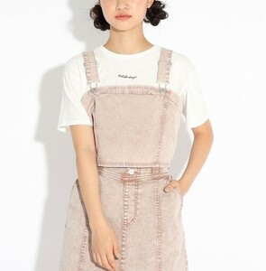 新品　PINK-latte【ここはコラボ/ニコラ掲載商品】ビスチェ&Tシャツセット　ベージュ(052)　02(165cm)　定価4290円