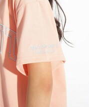 新品　PINK-latte【吸水速乾/洗濯物が乾きやすい】3Dロゴししゅうショート丈Tシャツ ピンク(072)　15(150cm)　定価2189円_画像5