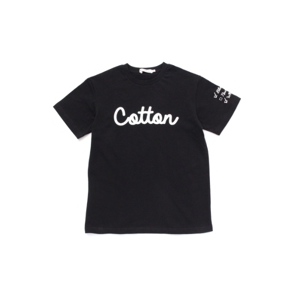 ラスト　新品 THE SHOP TK Cotton　ロゴTシャツ ブラック　130cm　 定価1089円