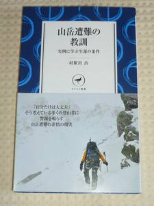 「山岳遭難の教訓　実例に学ぶ生還の条件」羽根田 治　ヤマケイ新書