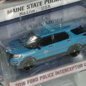 ◇1/64 GREENLIGHT HOT-PURSUIT 2016 FORD POLICE INTERCEPTER UTILITY 青の画像2