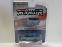 ◇1/64 GREENLIGHT HOT-PURSUIT 2016 FORD POLICE INTERCEPTER UTILITY 青_画像1