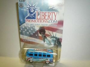 JOHNNY LIGHTNING　LIVERTY PROMOTIONS '66 VW 23 Windows Samba Bus 青