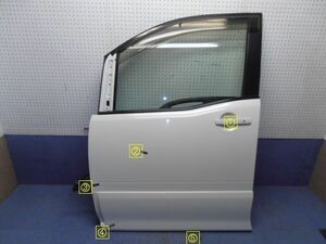 ★☆cg170112 CNC25 セレナHWS 中古 フロントドア左 （バイザー付）　H010A-CY8MA　パール（QX1） *0232☆★