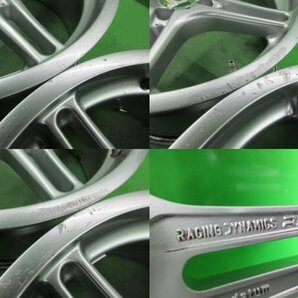 深リム!PCD120 Racing DYNAMICS RDⅡ 8j/+35 9j/+47 ハブ約73㎜ 4本セット! 中古 BMWなどに!の画像8