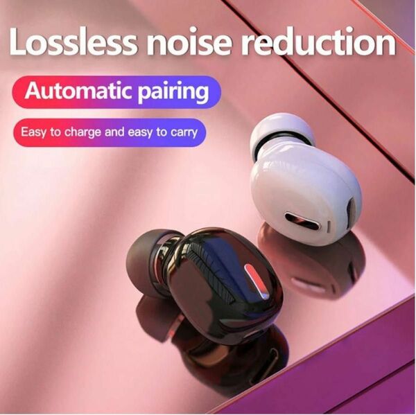 ワイヤレスイヤホン Bluetooth5.0 インイヤー カナル型 片耳用 スポーツ ハンズフリー ホワイト