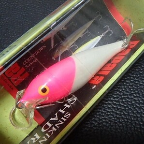 野池殺し！ レア ラパラ シャッドラップ カウントダウンモデル ピンクヘッド RARE RAPALA Shad Rap Countdown CDSR-5 PKHの画像5