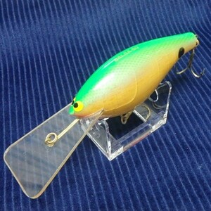  old Balsa 50 deep original size clear / green pink Old Balsa50 Deep Original Crankbait