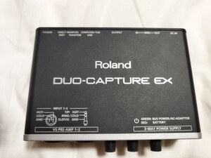  operation goods Roland DUO-CAPTURE EX UA-22 audio interface battery drive possible 2in 2out for searching Roland BOSS DTM DAW home record QUAD