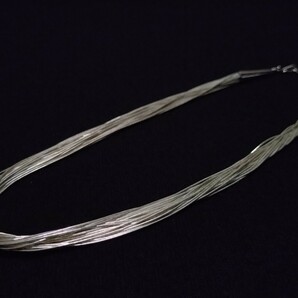【Navajo Vintage】Liquid Chain Necklace/ヴィンテージナバホ族30連リキッドチェーンネックレス/MADE IN USAの画像2