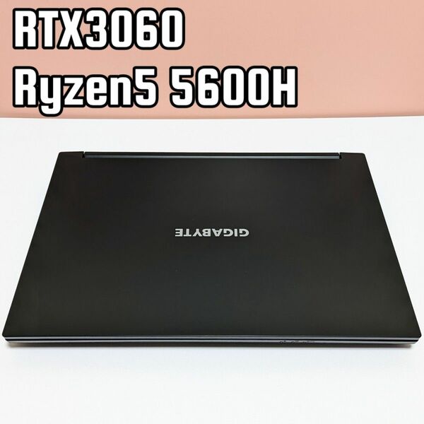 ゲーミングノートPC（AMD Ryzen5/ RTX3060/ SSD 512GB/メモリ 8GB）GIGABYTE A5