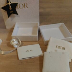 Dior 空箱 小サイズ アクセサリーケース BOX 保存袋 ショッパー ピアス ネックレス ブレスレット リング