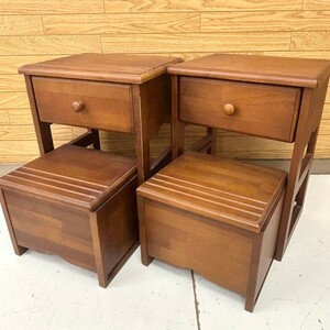  Showa Retro wooden drawer shelves storage shelves telephone stand decoration pcs step pcs step‐ladder side table 2 point!