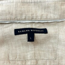 BANANA REPUBLIC バナナリパブリック シャツ 長袖シャツ 麻100% Lサイズ！_画像5