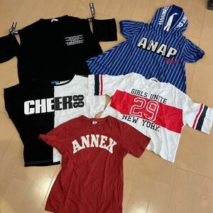 福袋★女児夏服★ブランド5点セット★160サイズ★ANAP★CHEER★H&M★WEGO