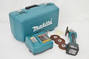 (780P 0417Y9)1円～ makita マキタ 100mm 充電式ディスクグラインダー GA400D ケース付き 電動工具 【動作確認済み】