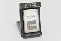 (764S 0401M11) 1円～ Zippo ジッポー XV 2000 オイルライター 喫煙具 喫煙グッズ シルバー 正規品_画像1