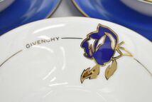 (778M 0416M13) 1円～ 未使用 GIVENCHY ジバンシィ スープ皿 ボウル 深皿 中皿 丸皿 5客揃 ロゴ 洋食器_画像4